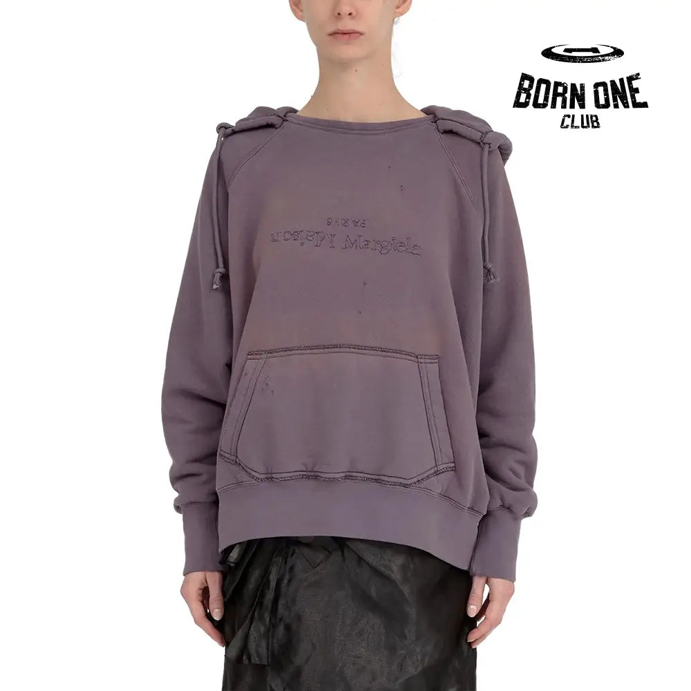 Maison Margiela Reverse logo hooded sweatshirt Moletom