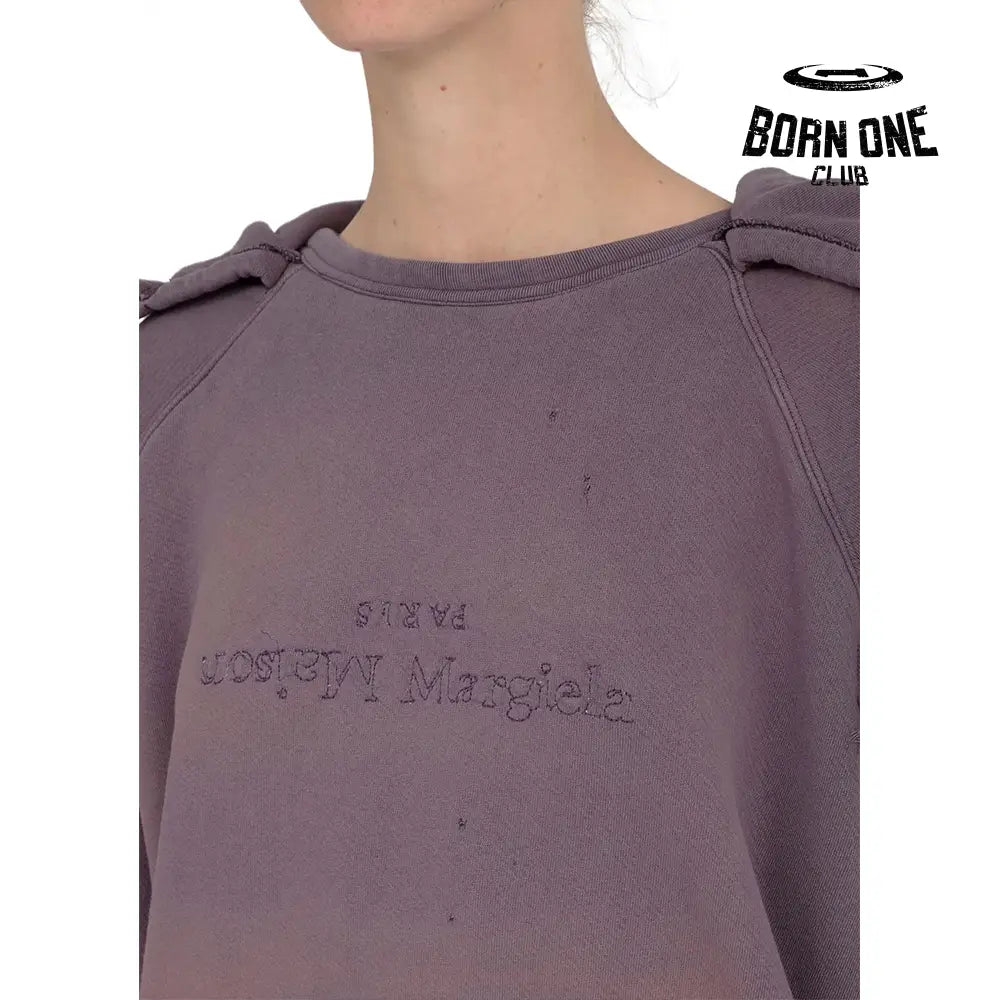 Maison Margiela Reverse logo hooded sweatshirt Moletom