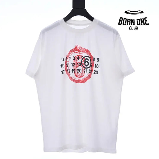 MM6 Maison Margiela Year of the Snake T-Shirt in White Camiseta