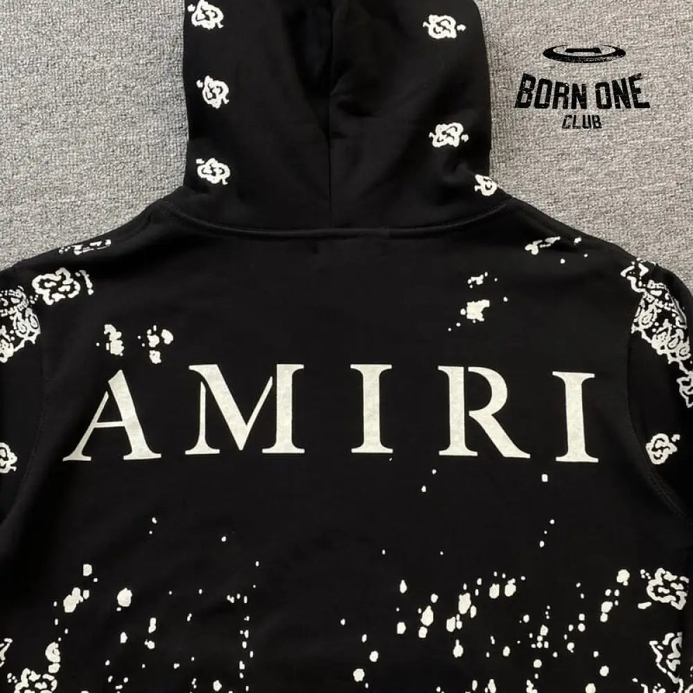 Moletom Amiri Bandana Bleach All Over