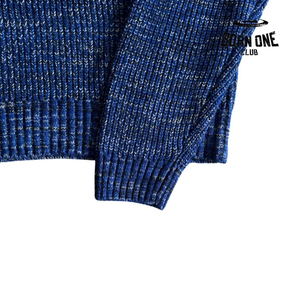 Moletom Corteiz Mixed Yarn Allstarz Sweater Blue