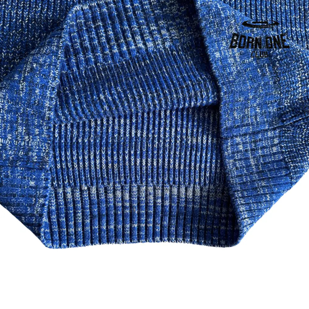 Moletom Corteiz Mixed Yarn Allstarz Sweater Blue