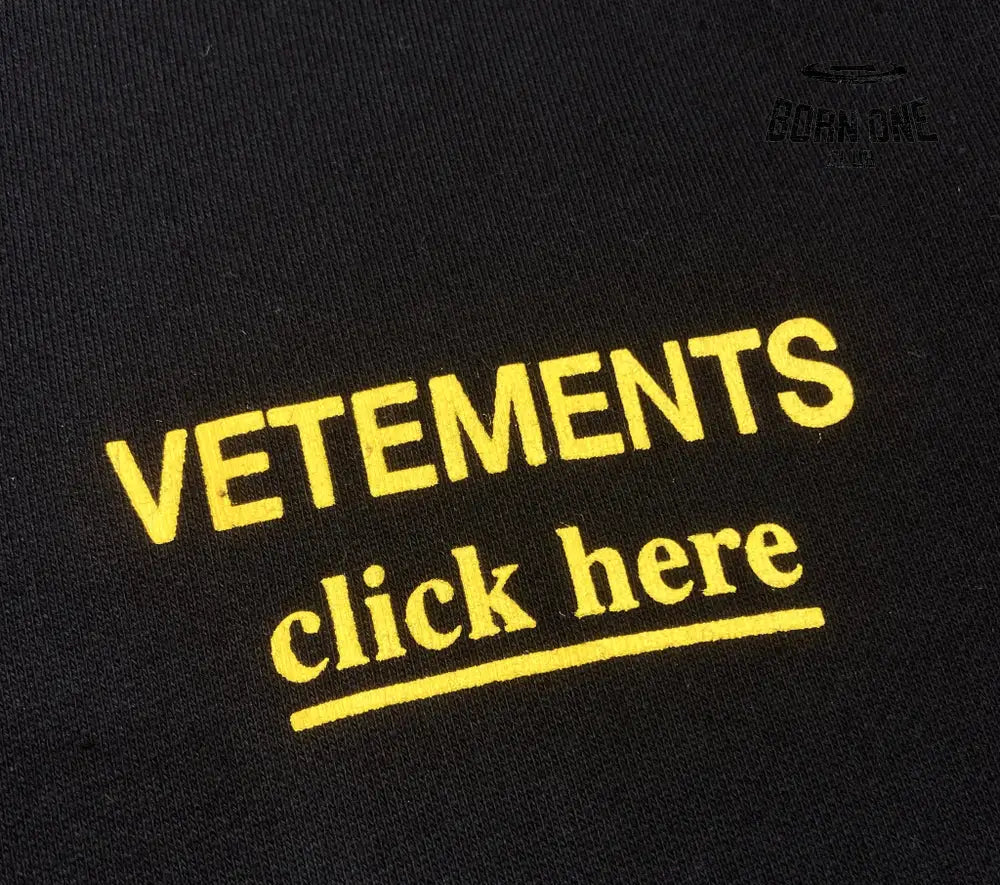Moletom Vetements ’Click here’