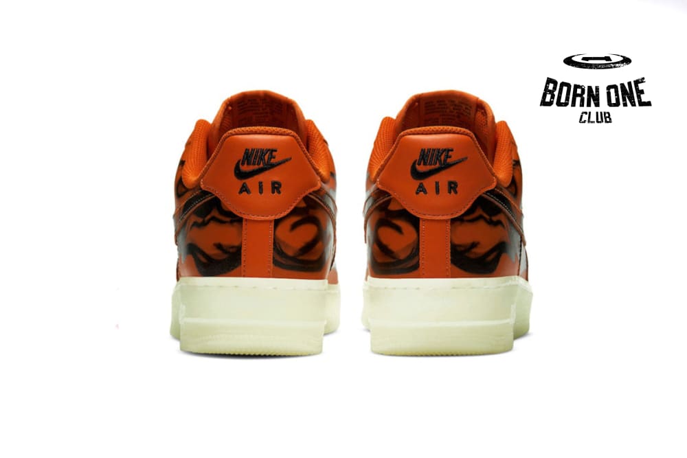Nike Air Force 1 Low Orange Skeleton Halloween (2020) CU8067-800