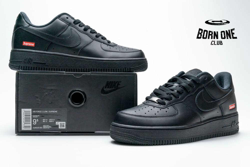 Nike Air Force 1 Low Supreme Black CU9225-001