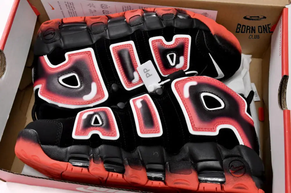 Nike Air More Uptempo Black And Red