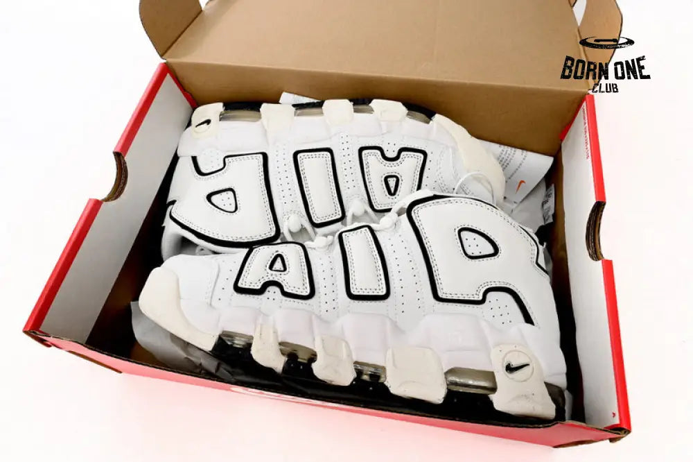 Nike Air More Uptempo White And Black Edges