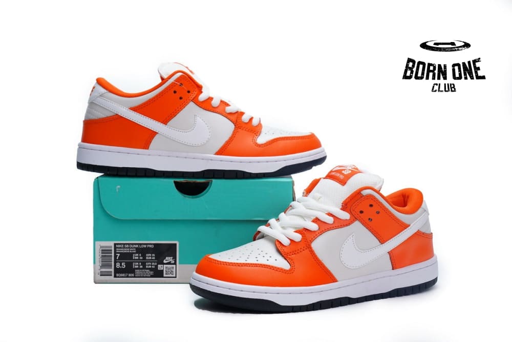 Nike Dunk Low Pro White Orange BQ6817-806
