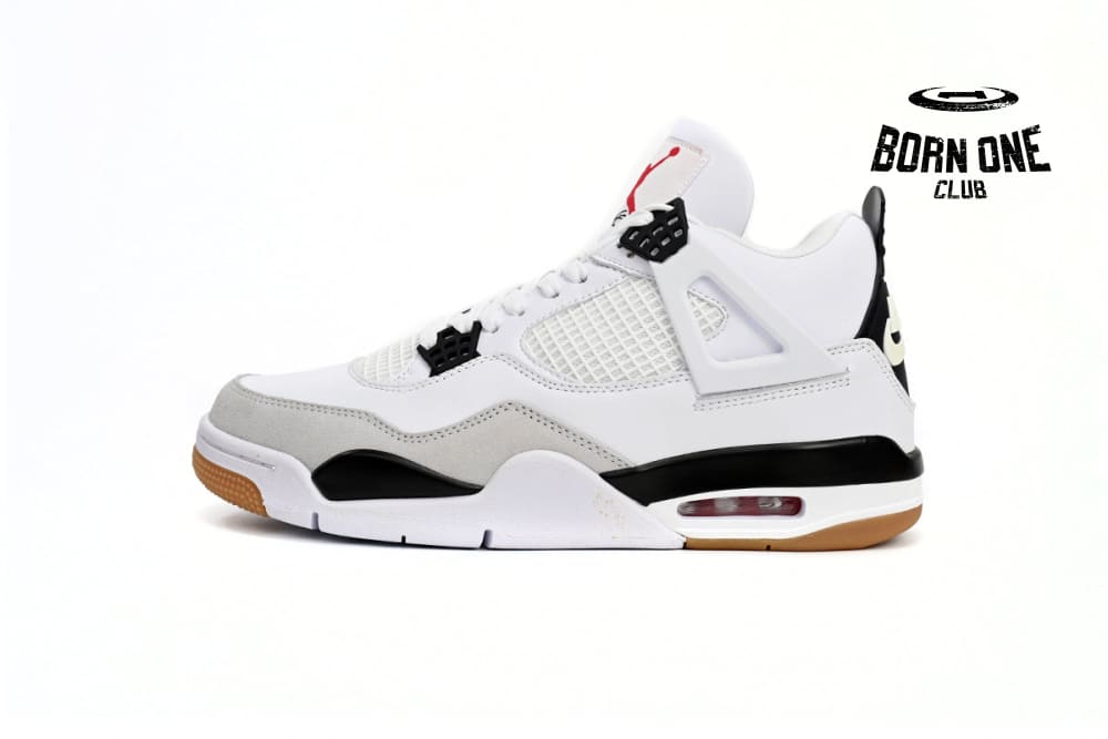 Nike SB x Air Jordan 4 Retro White Black DR5415-100