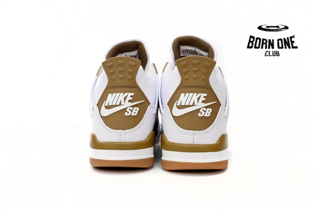 Nike SB x Air Jordan 4 White Brown DR5415-120