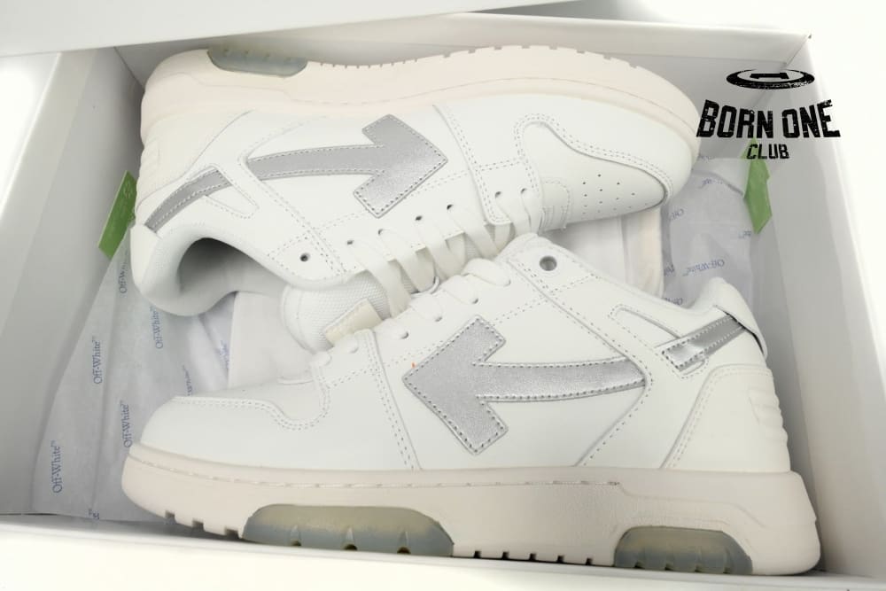 OFF-WHITE Out Of Office White White Black White Silver OMIA189F23LEA0090172