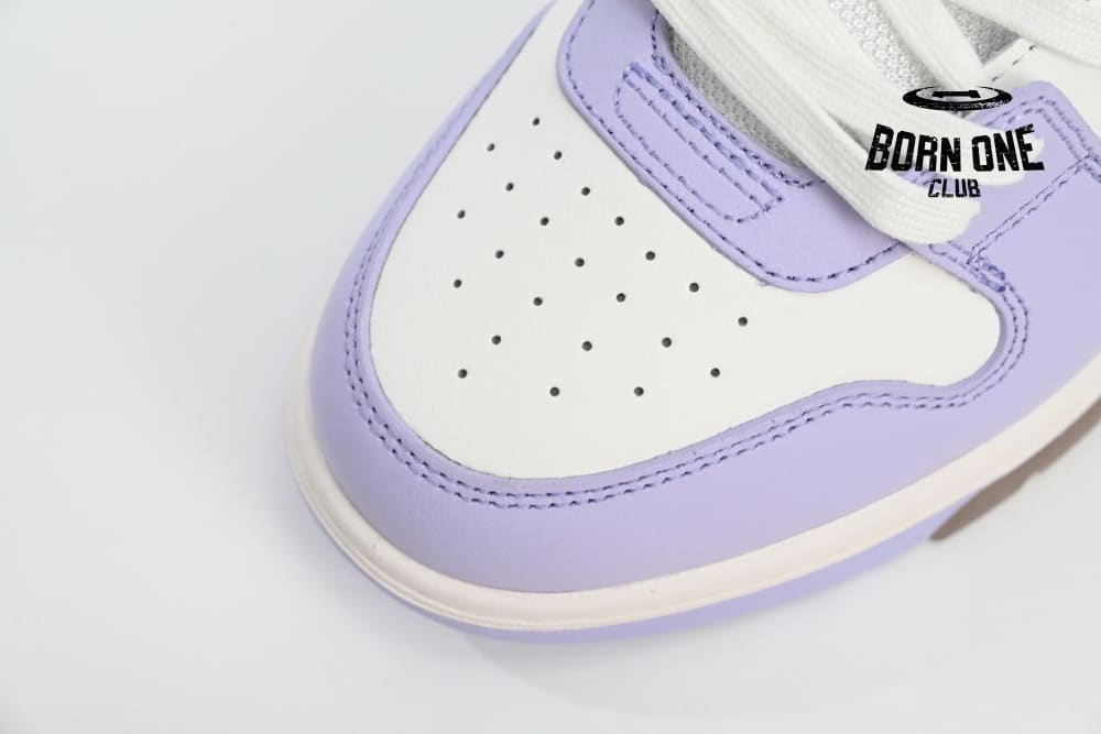 OFF-WHITE Out Of Office Calf Leather White Lilac OWIA259R21LEA0010131