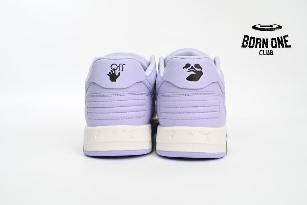 OFF-WHITE Out Of Office Calf Leather White Lilac OWIA259R21LEA0010131