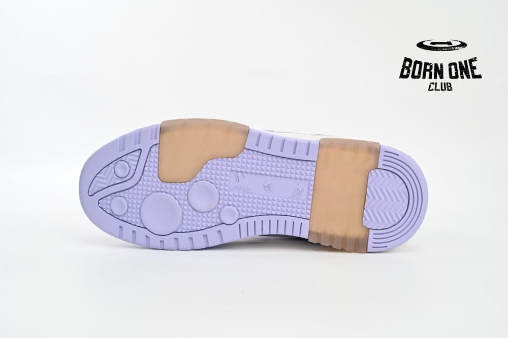 OFF-WHITE Out Of Office Calf Leather White Lilac OWIA259R21LEA0010131