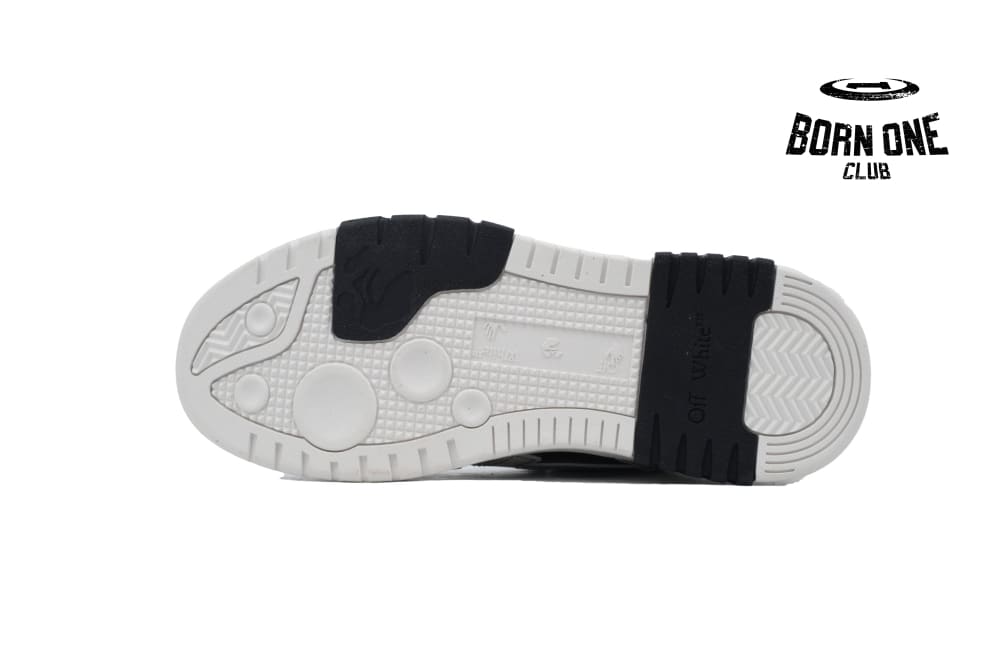 OFF-WHITE Out Of Office OOO Low Tops Black White OMIA189S24LEA0041001