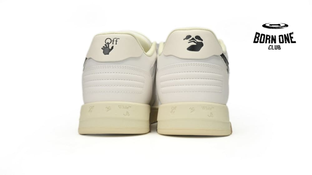 OFF-WHITE Out Of Office OOO Low Tops White Black SS21 OMIA189S21LEA0030110