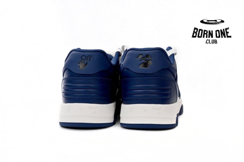 OFF-WHITE Out Of Office "OOO" Low Tops Dark Blue White OMIA189S22LEA0010142
