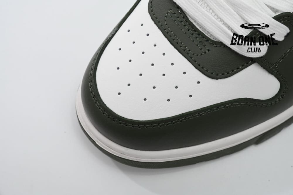 OFF-WHITE Out Of Office OOO Low Tops White Green OLIA189S23LEA0015901
