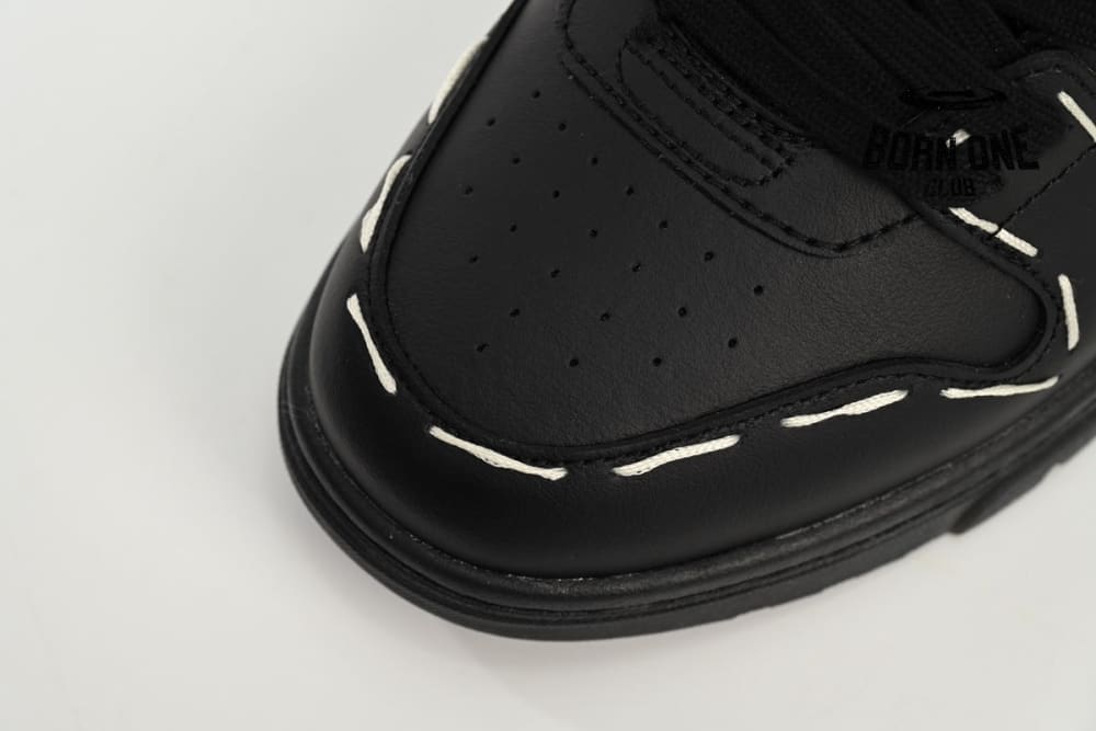 OFF-WHITE Out Of Office Sartorial Stitching Black White OMIA189S23LEA0141010