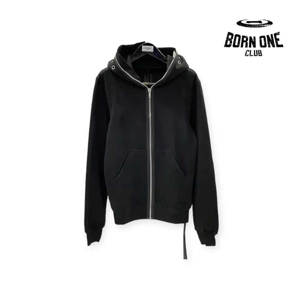 Rick Owens DRKSHDW Four Ring Hoodie in Black Jaqueta Moletom Full Zip