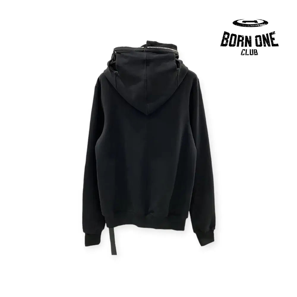 Rick Owens DRKSHDW Four Ring Hoodie in Black Jaqueta Moletom Full Zip