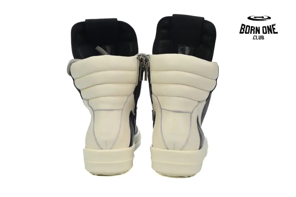 Rick Owens GeoBasket Oversized Eylet Black White