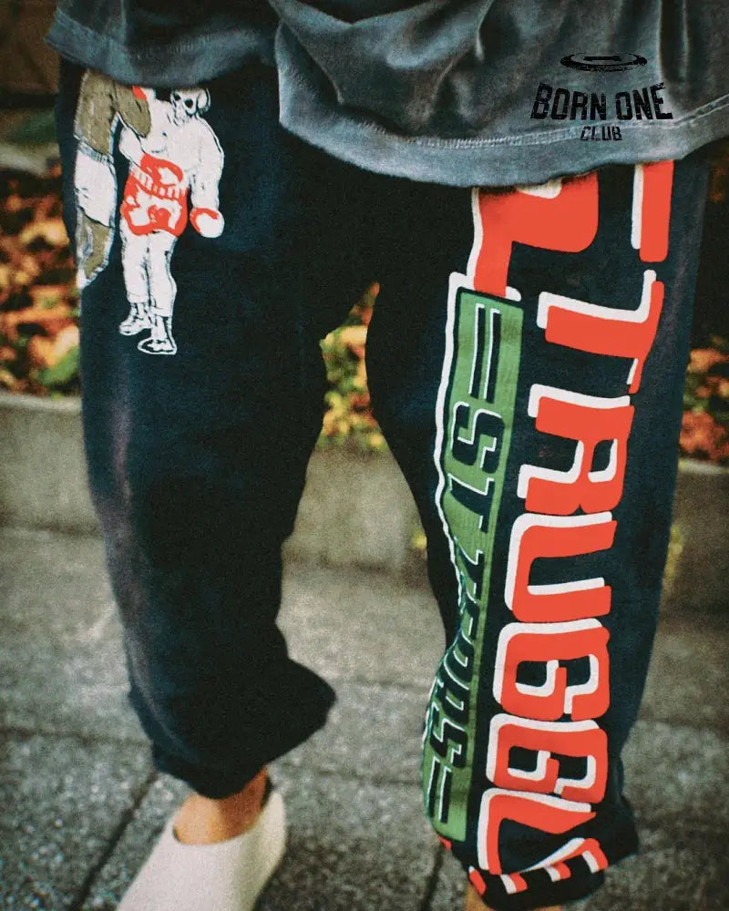 Saint Michael x Denim Tears Calça Moletom