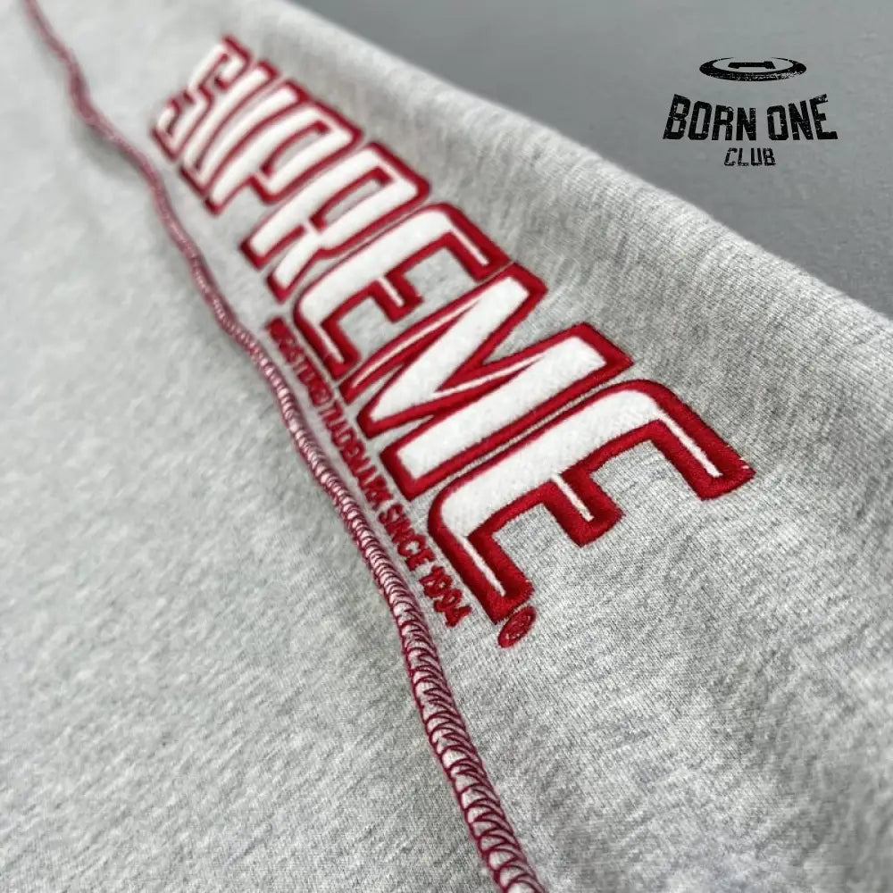 Set Supreme Coverstitch Hooded Conjunto Moletom