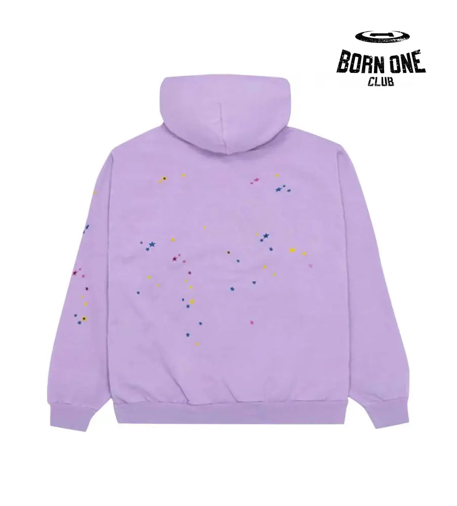 Sp5der Acai Hoodie Purple Hoodie