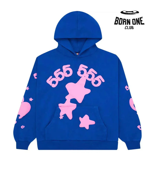 Sp5der Beluga Hoodie Blue/Pink Hoodie