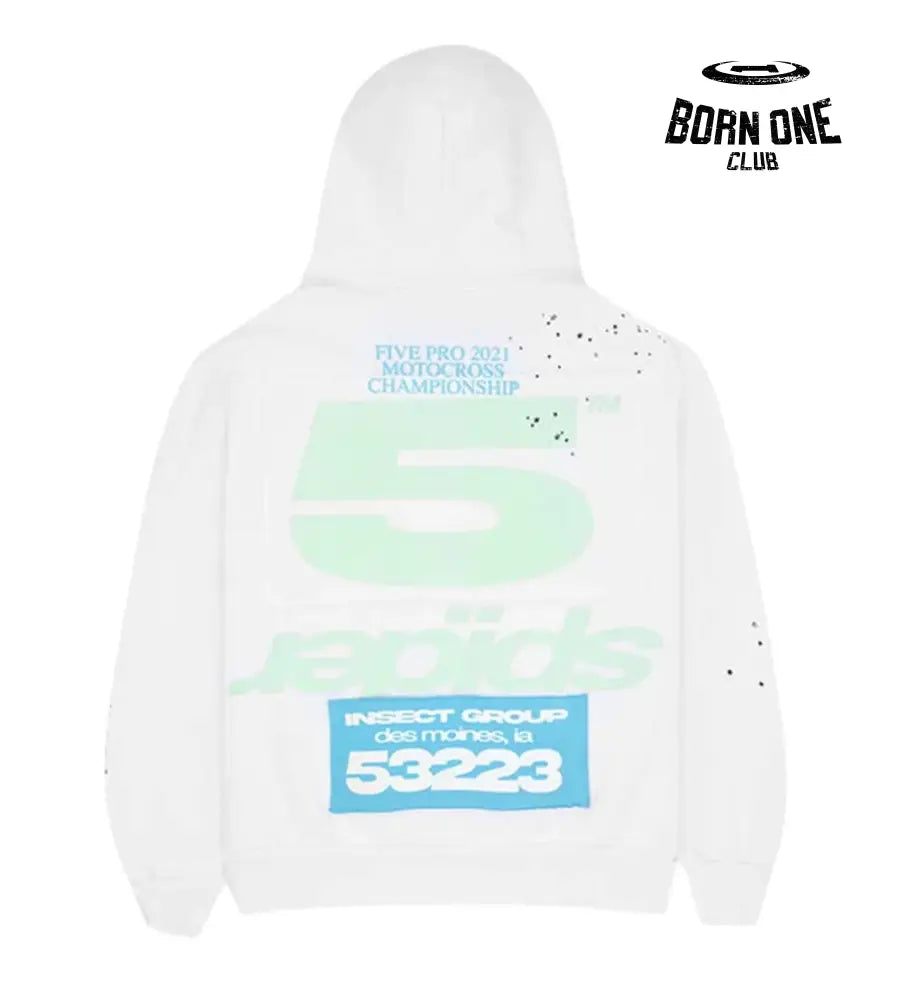 Sp5der Cross Country Hoodie Eggshell Hoodie