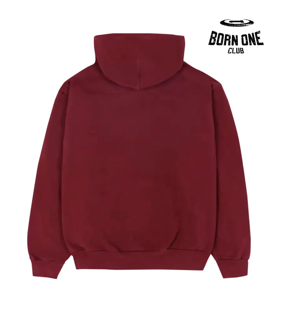 Sp5der Logo Hoodie Maroon Hoodie
