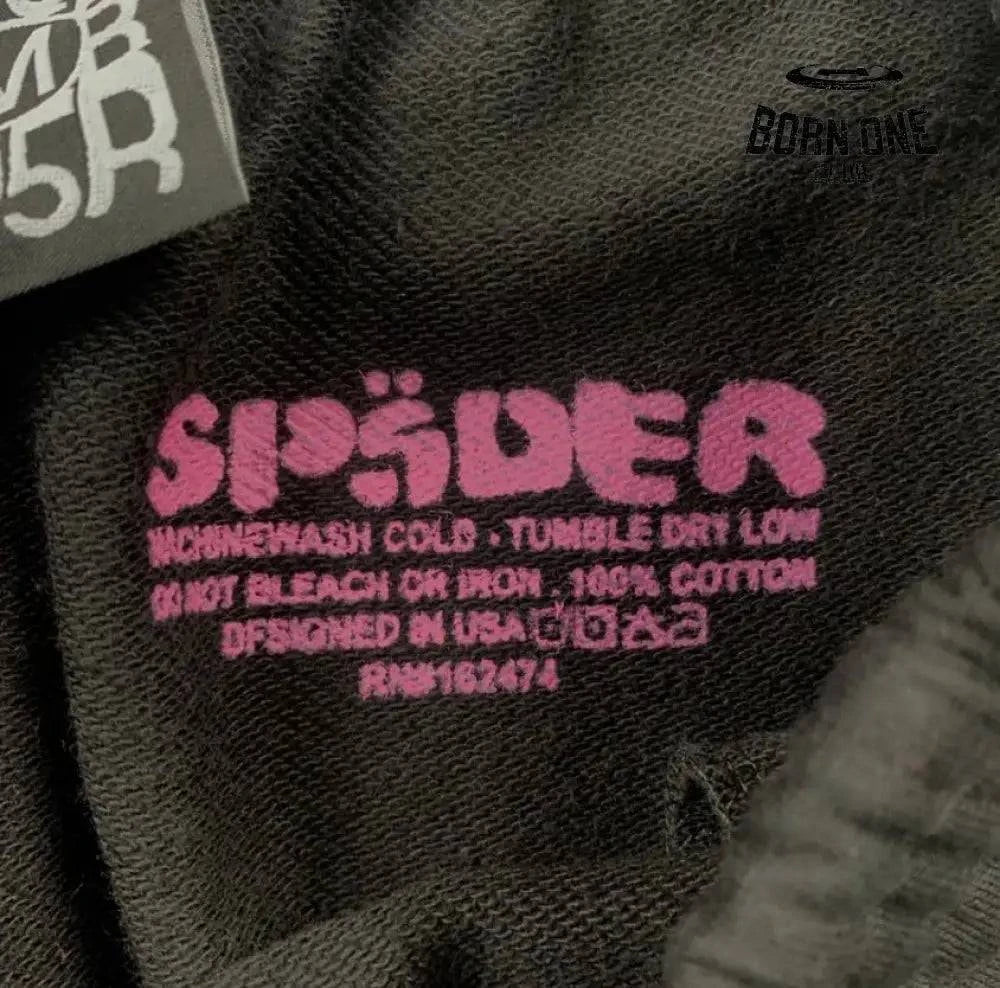 Sp5der P*NK Black Calça