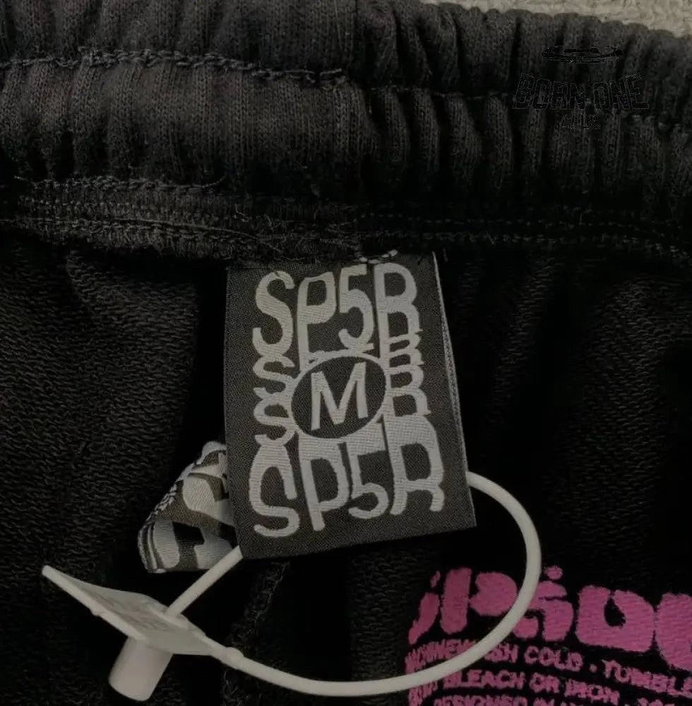 Sp5der P*NK Black Calça