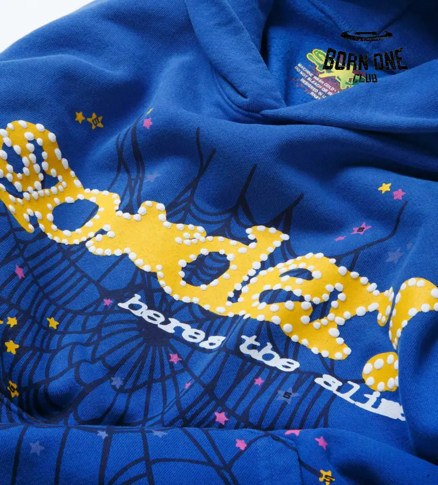 Sp5der TC Marina Hoodie Blue Hoodie