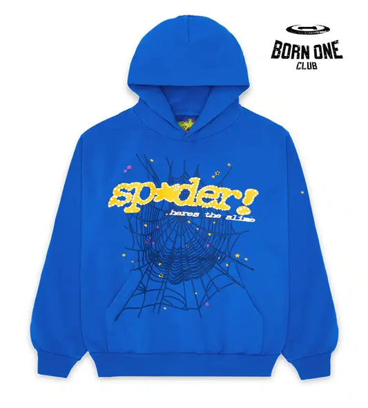 Sp5der TC Marina Hoodie Blue Hoodie