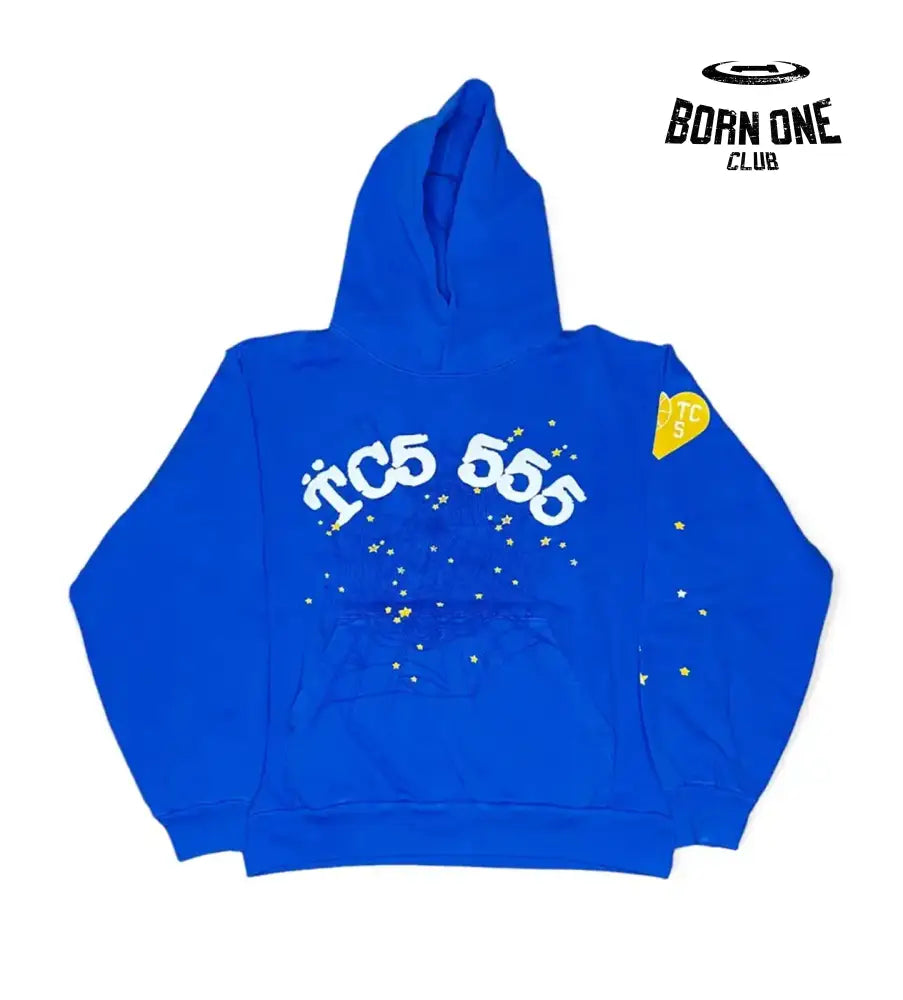Sp5der TC5 Hoodie Blue Hoodie