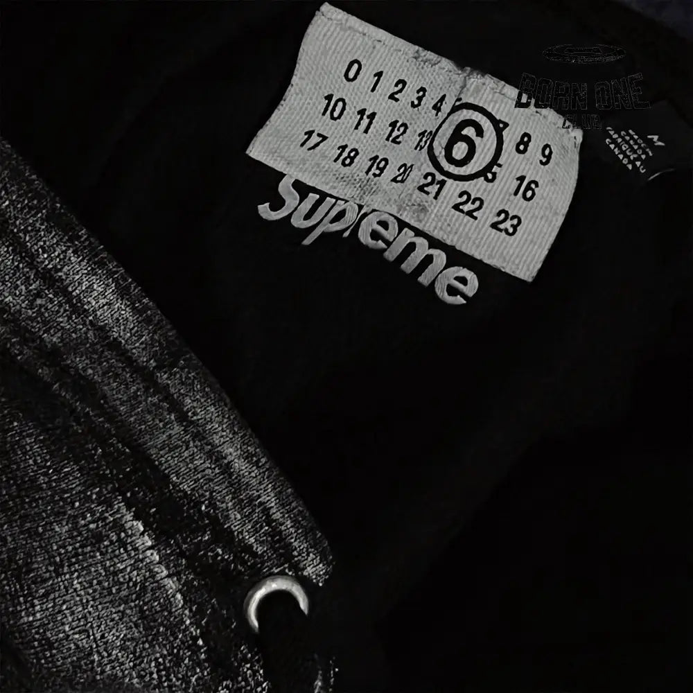 Supreme MM6 Maison Margiela Foil Box Logo Hooded Sweatshirt Moletom
