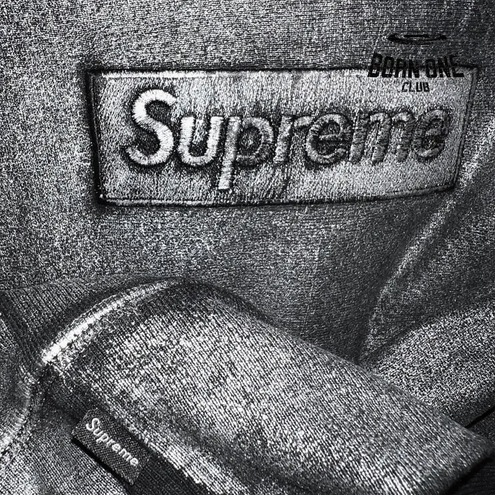 Supreme MM6 Maison Margiela Foil Box Logo Hooded Sweatshirt Moletom