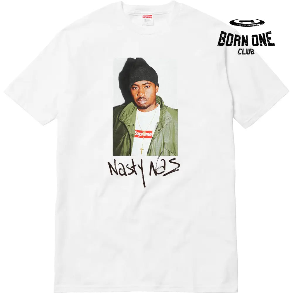 SUPREME NAS Camiseta
