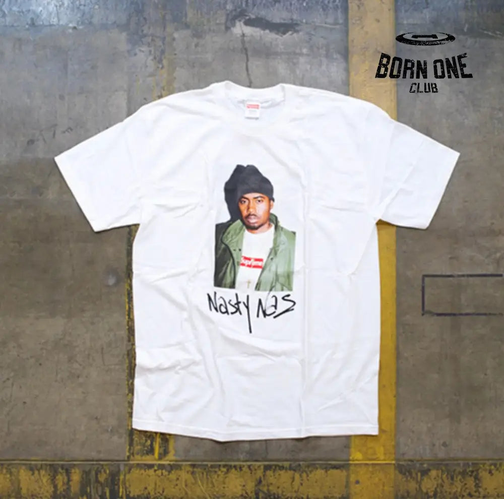 SUPREME NAS Camiseta