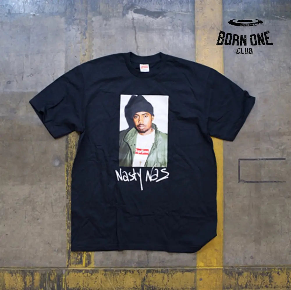 SUPREME NAS Camiseta