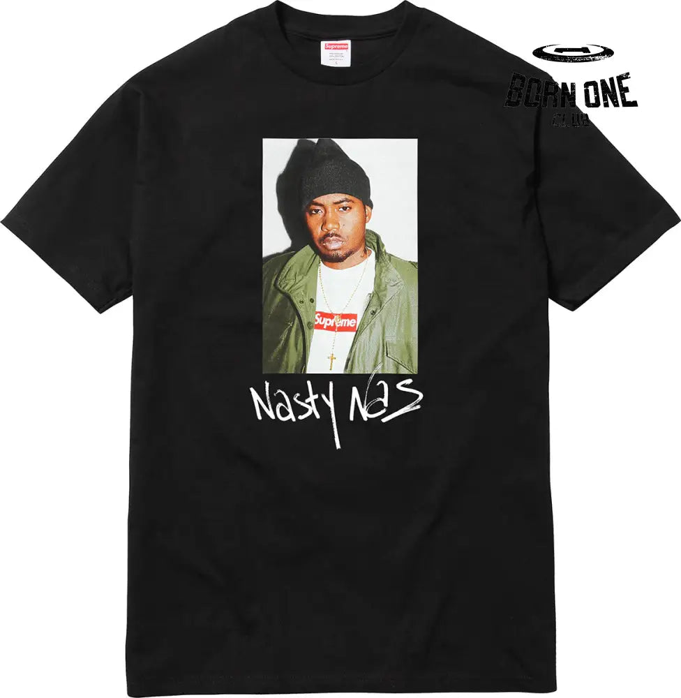 SUPREME NAS Camiseta
