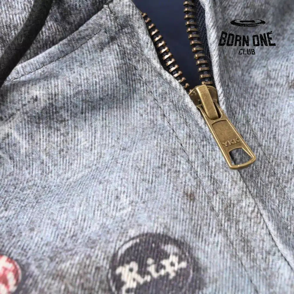 Supreme x HJR Trompe L’oeil Hooded Work Jacket in Blue Jaqueta