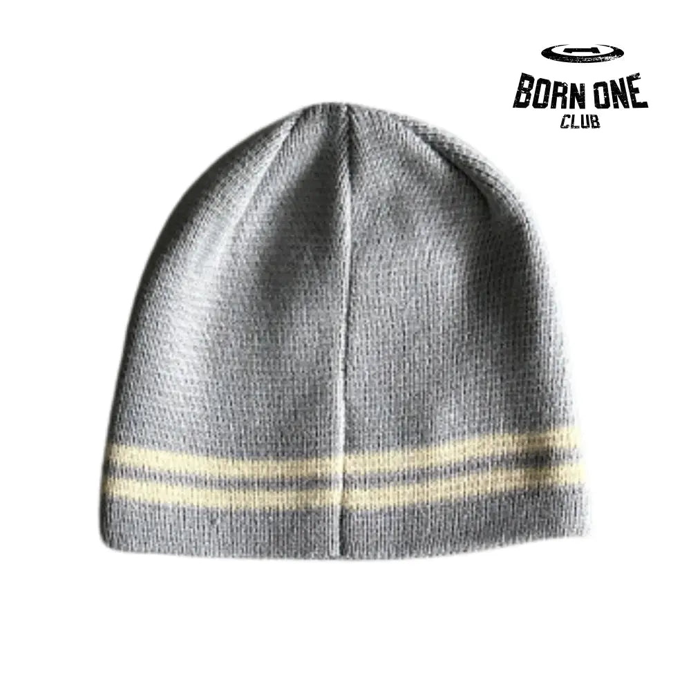 Touca Corteiz Knit Stripe Beanie Gray