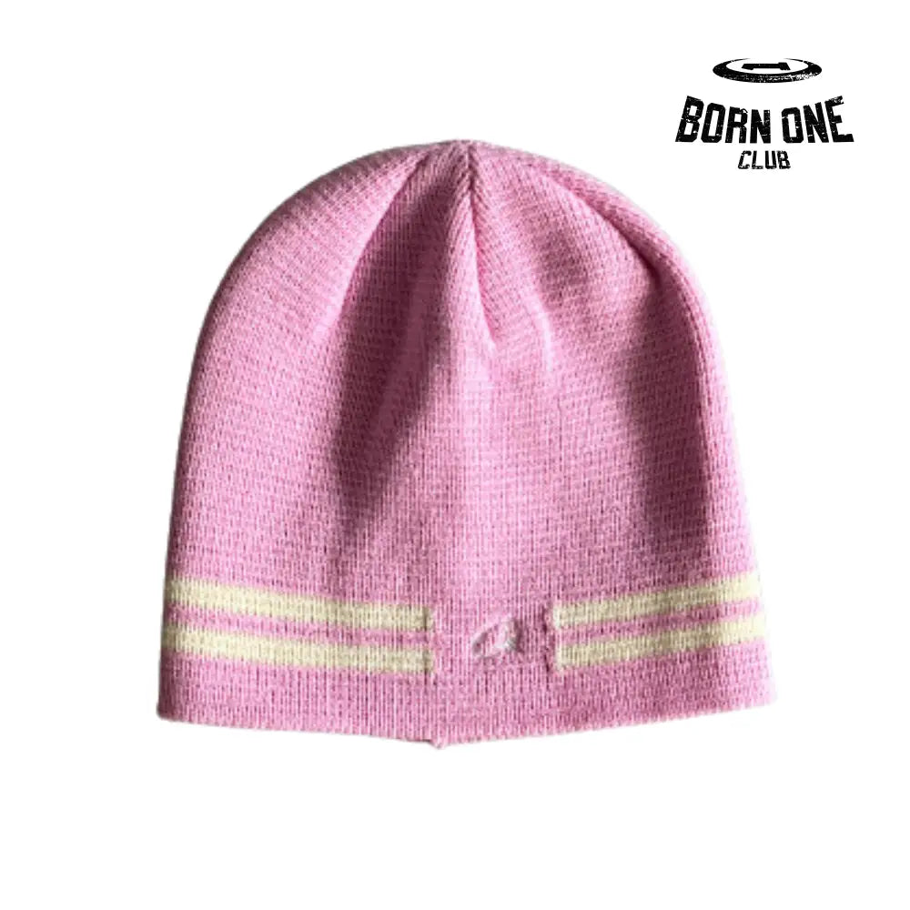 Touca Corteiz Knit Stripe Beanie Pink