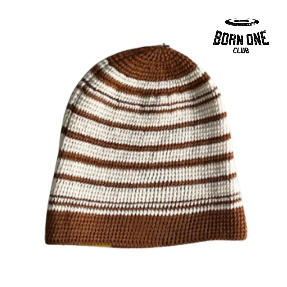 Touca Corteiz Striped Cold Hat Brown