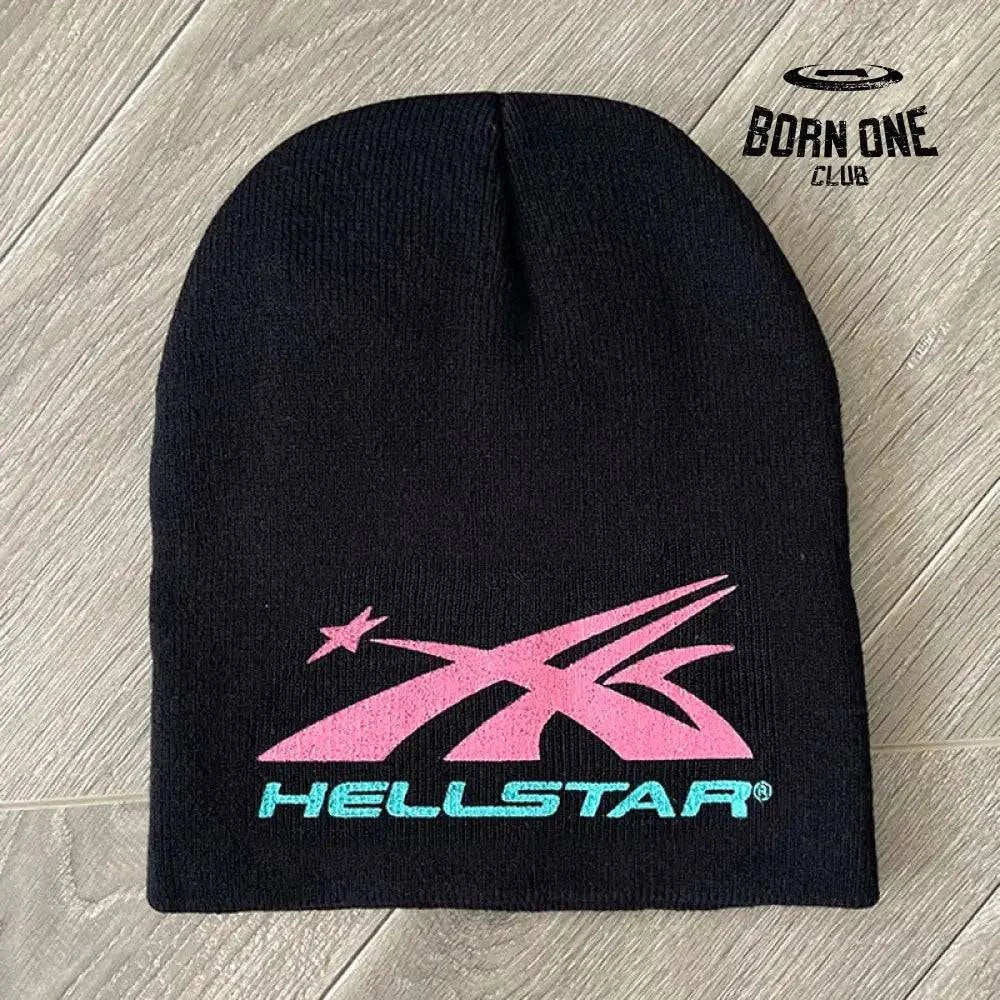 Touca Hellstar Preto rosa / Tamanho Único