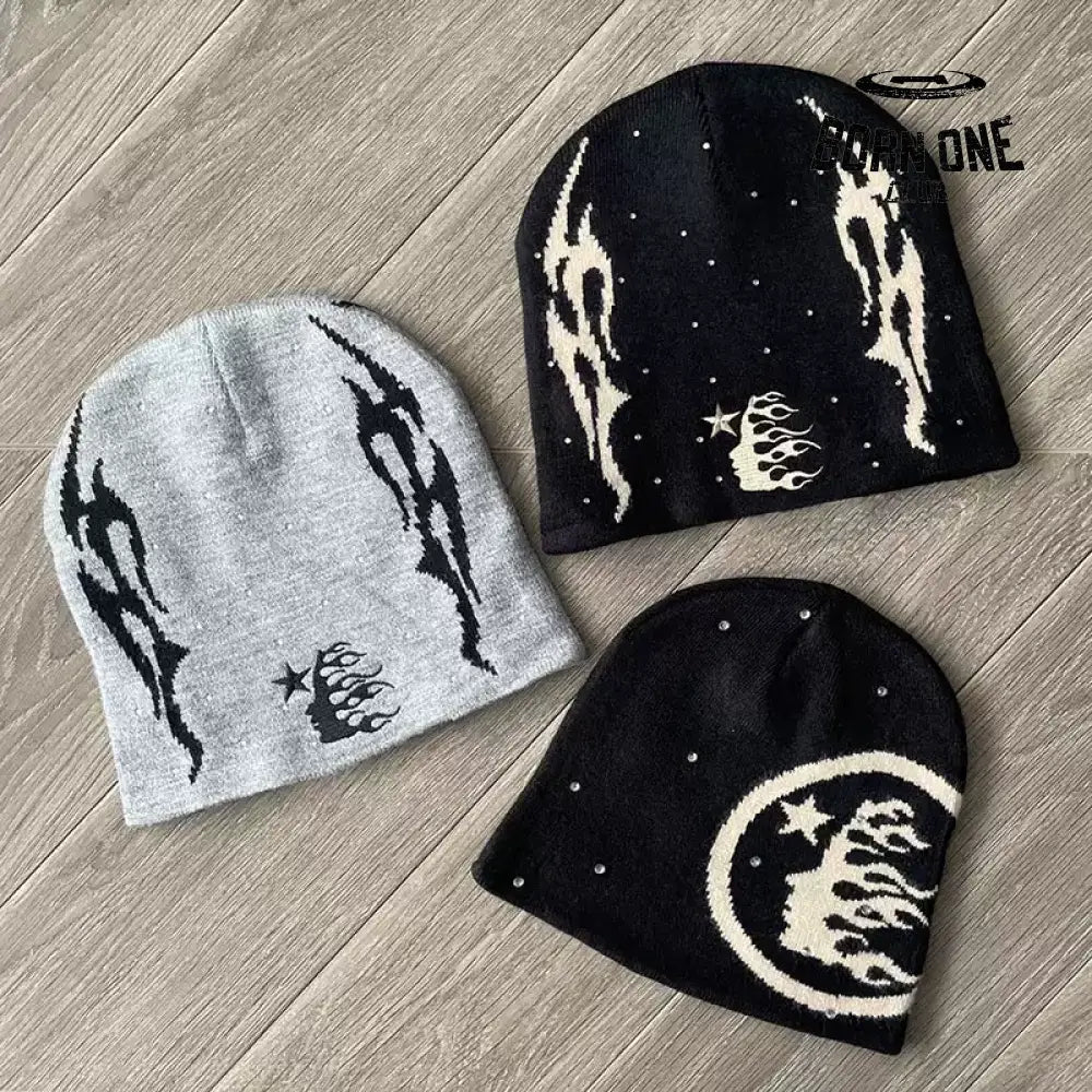 Touca Hellstar Studios logo Sports Flame Beanie