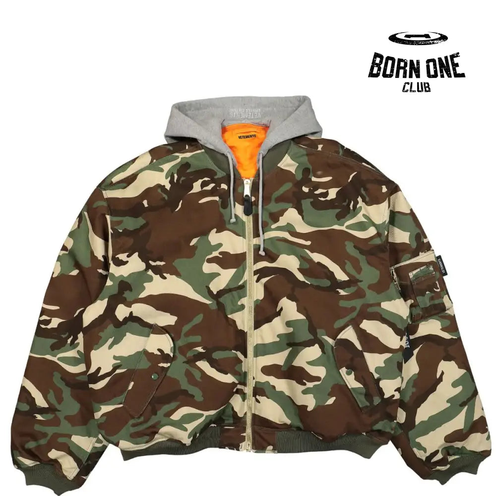 Vetements Camo Bomber Two Sides Jaqueta